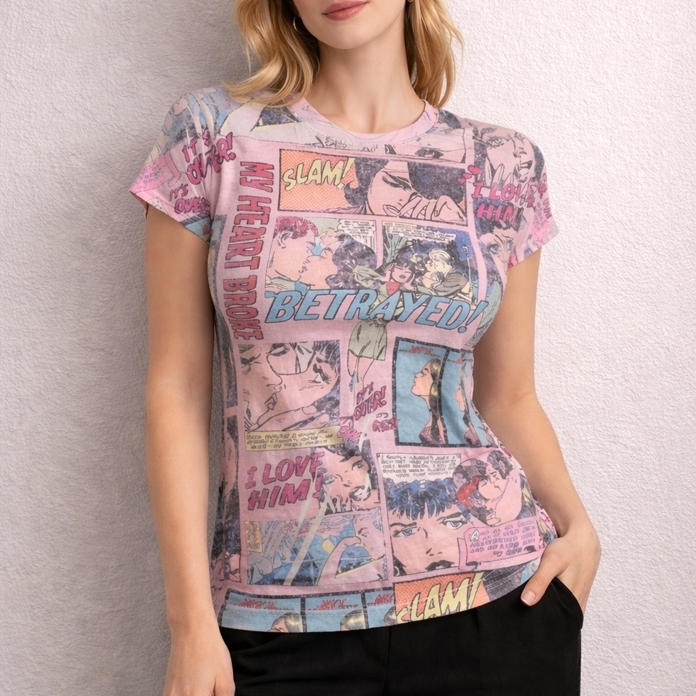 MARVEL COMICS 2009 Betrayed My Heart Broke Comic Book T-Shirt